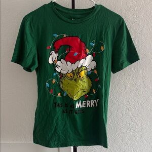 Festive Green Grinch Kids T-Shirt